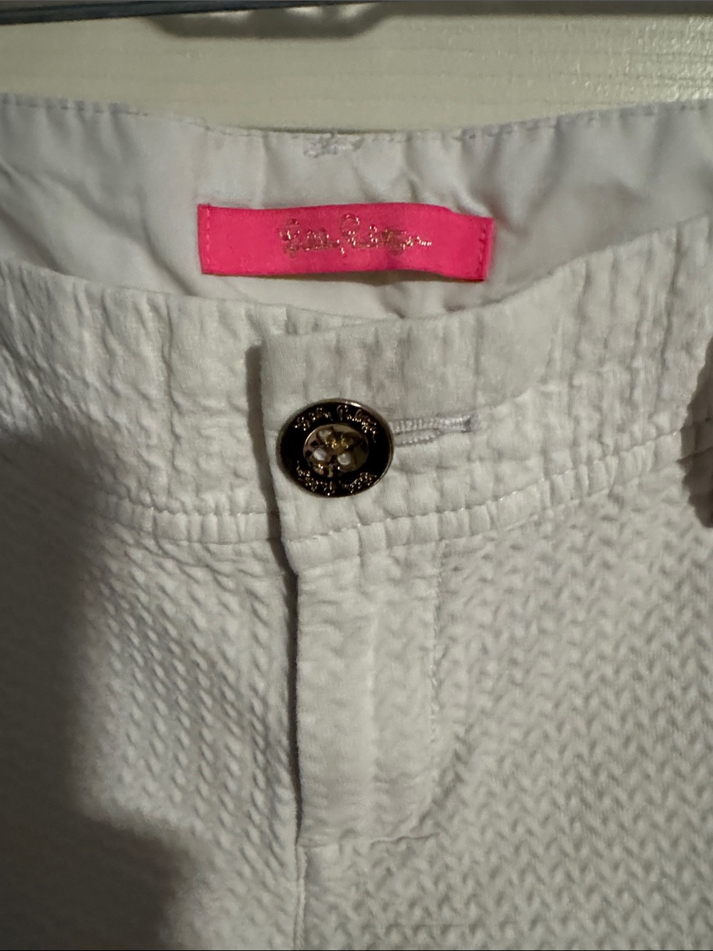 Lilly Pulitzer 5” Callahan White Textured Women’s Shorts - Picture 2 of 7